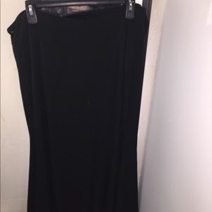lane bryant long black skirt